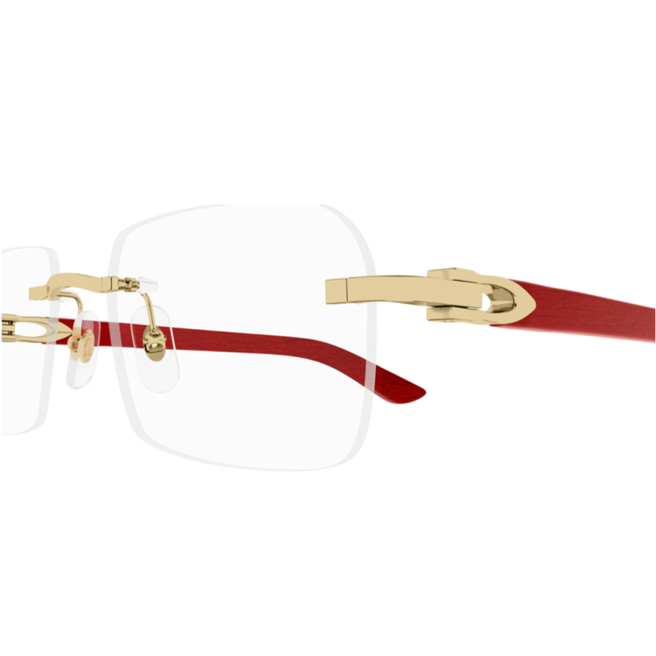 Cartier C Decor  Wood Gold/Red - CT0543O-003