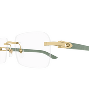 Cartier C Decor Wood Gold/Green - CT0453O-005