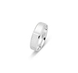 Bague jonc - Or 10K ciselé 6mm - RIG578