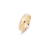 Bague jonc - Or 10K finition sablée 6mm - RIG579