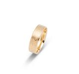 Bague jonc - Or 10K motif de losanges & finition satinée 6mm - RIG609