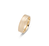 Bague jonc - Or 10K motif ondulé 6mm - RIG616