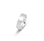 Ring - 10K Gold hammered finish 6mm - RIG621