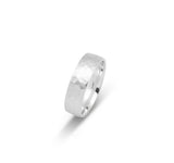 Bague jonc - Or 10K finition martelée 6mm - RIG621