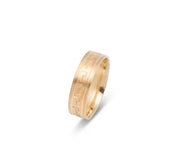 Wedding Band Ring - 10K Gold Minimalist Greek Keyway 6mm - RIG626