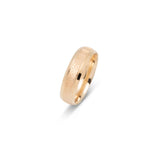 Bague jonc - Or 10K motif à chevrons & rebords brillantes 6mm - RIG631