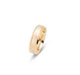 Bague jonc - Or 10K motif découpé 6mm - RIG646