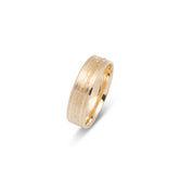 Wedding Band Ring - 10K Gold 6mm Masonry - RIG647