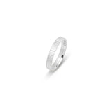 Bague jonc - Or 10K texturé en écorce 3mm - RIG649