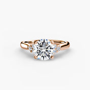 Solitaire with Cluster Shoulders 2