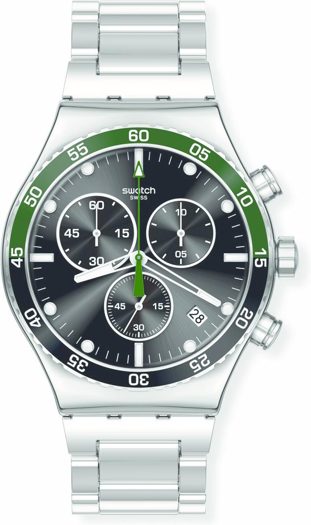 Montre pour homme Swatch DARK GREEN IRONY YVS506G