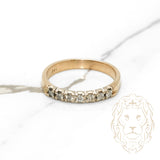 Bague - Or 14K deux tons jaune & blanc serti de diamants naturels 0.25CT - RIGD061