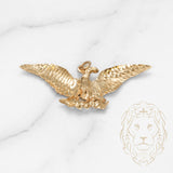 Pendant - 10K yellow gold eagle cut diamond - PEG558