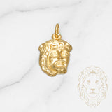 Pendant - 18K yellow gold Jesus head cut diamond - PEG562