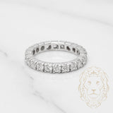 Bague - Or 14K blanc éternité sertie de diamants naturels coupe brillant 1.50CT - RIGD185