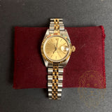Rolex Lady-Datejust 26 mm 69173 – Bicolore Acier & Or Jaune, Lunette Cannelée, Bracelet Jubilee – 1992