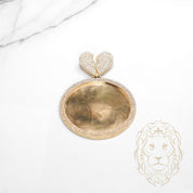 Pendentif - Or 10K jaune photo & bail coeur brisé pavé de diamants de laboratoire 2.50TCW - PEGL058
