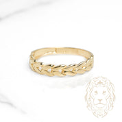 Bague - Or 10K jaune foxtail- RIG1086
