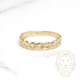 Bague - Or 10K jaune foxtail- RIG1086