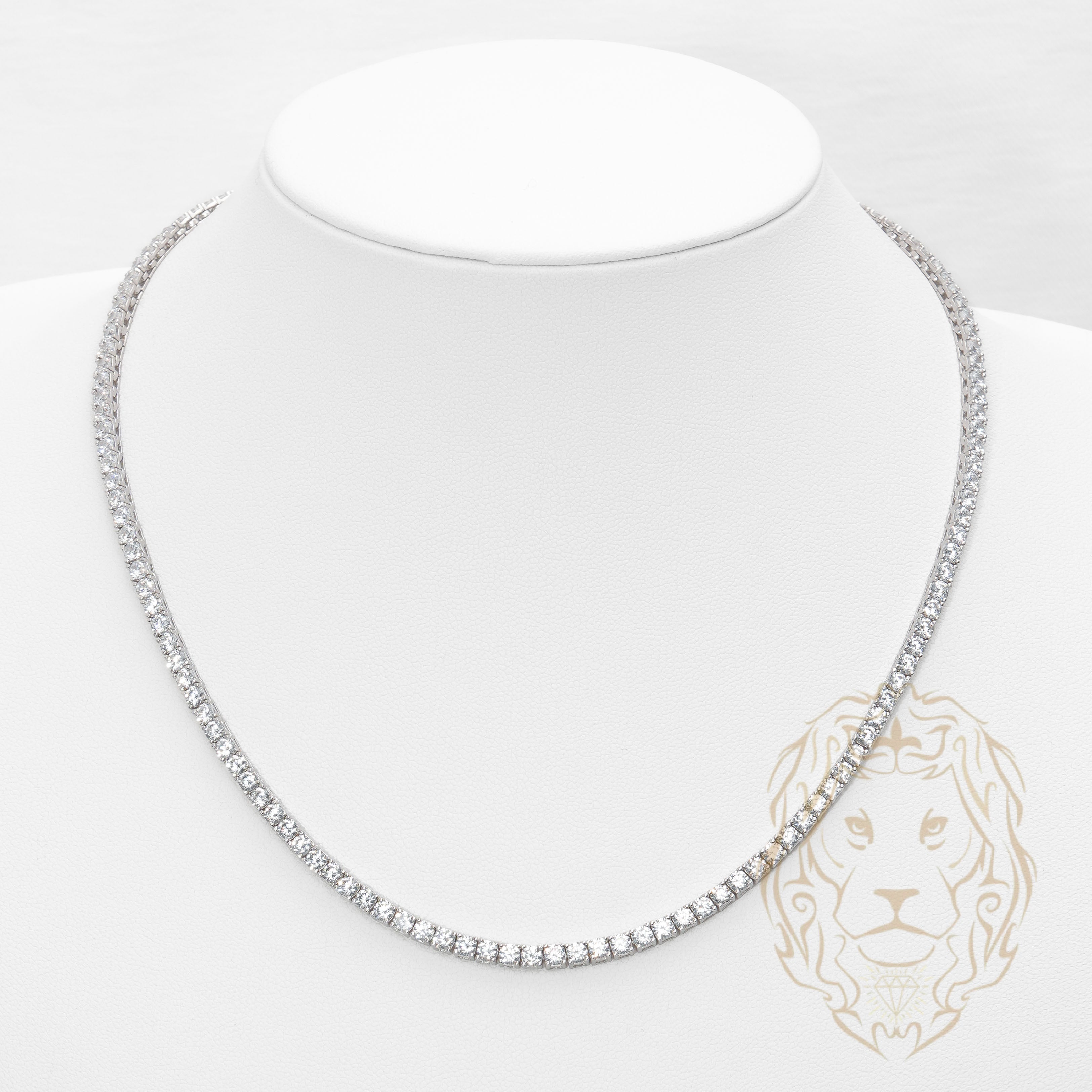 Chaîne - Argent tennis pierres cz ronde 3.3mm - CHS658
