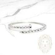 Bracelet jonc - Argent clou twist - BRS564