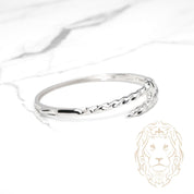 Bracelet jonc - Argent clou twist - BRS564