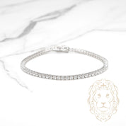 Bracelet - Argent tennis pierres cz rondes 2.6mm - BRS586
