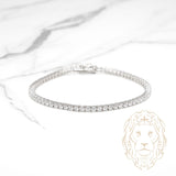Bracelet - Argent tennis pierres cz rondes 2.6mm - BRS586