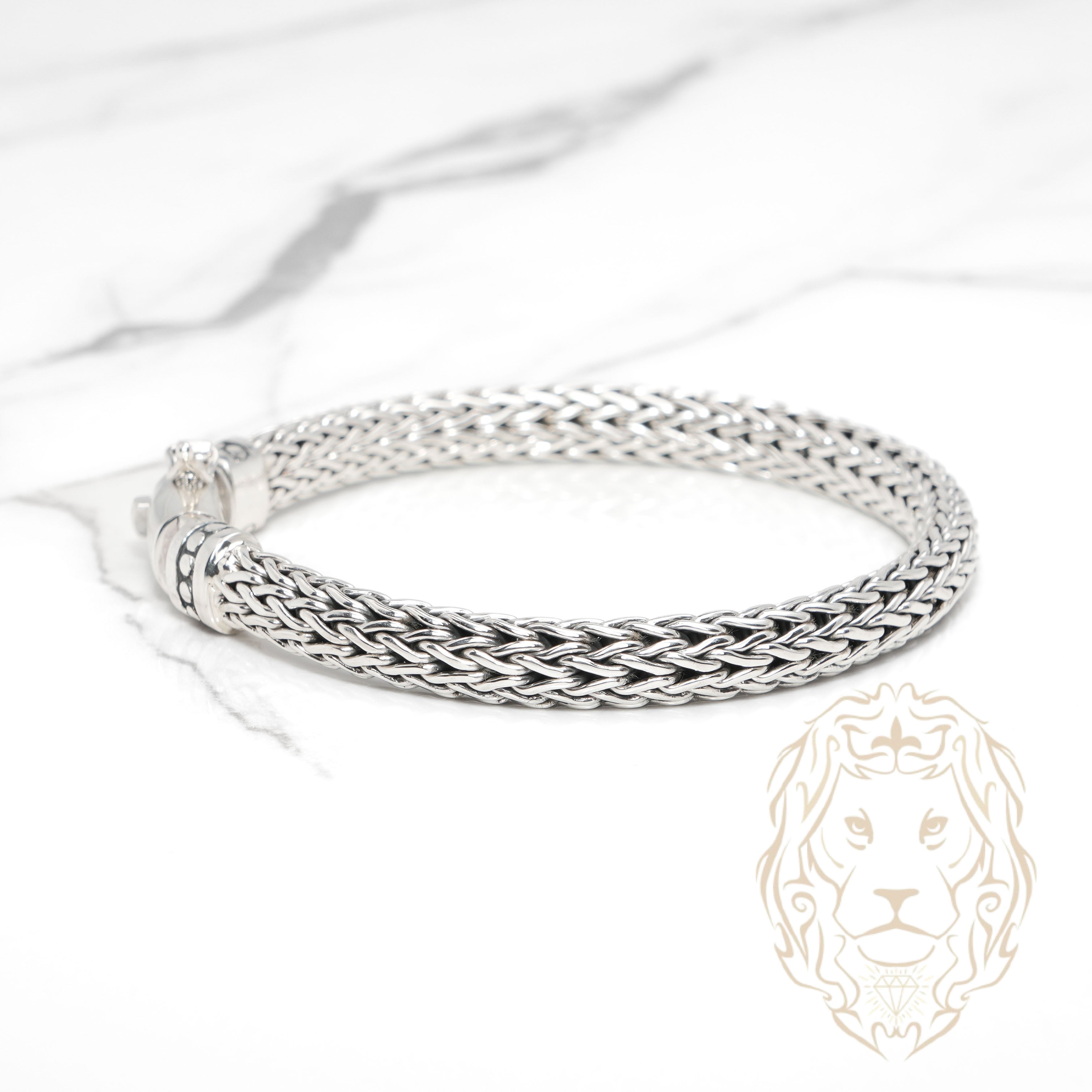 Bracelet - Argent foxtail 7mm - BRS587