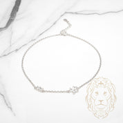 Bracelet de cheville - Argent papillon en pierres cz - ANS013