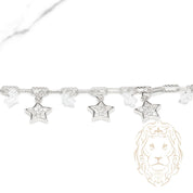 Bracelet - Argent étoiles pavées de cz & en pierre - BRS574