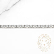 Bracelet - Argent tennis pierres cz rondes 3mm - BRS583