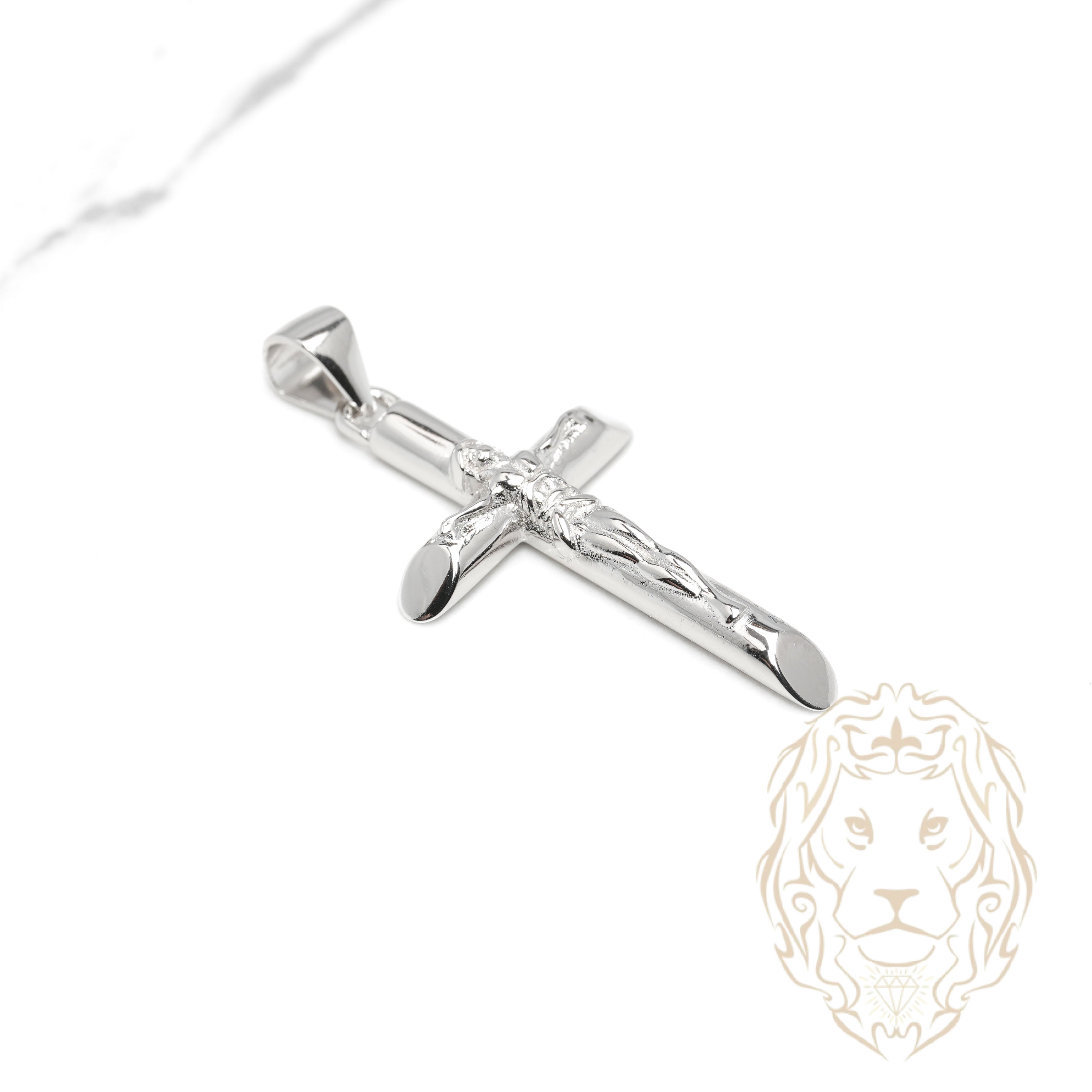 Pendentif - Argent Jésus sur le croix - PES282