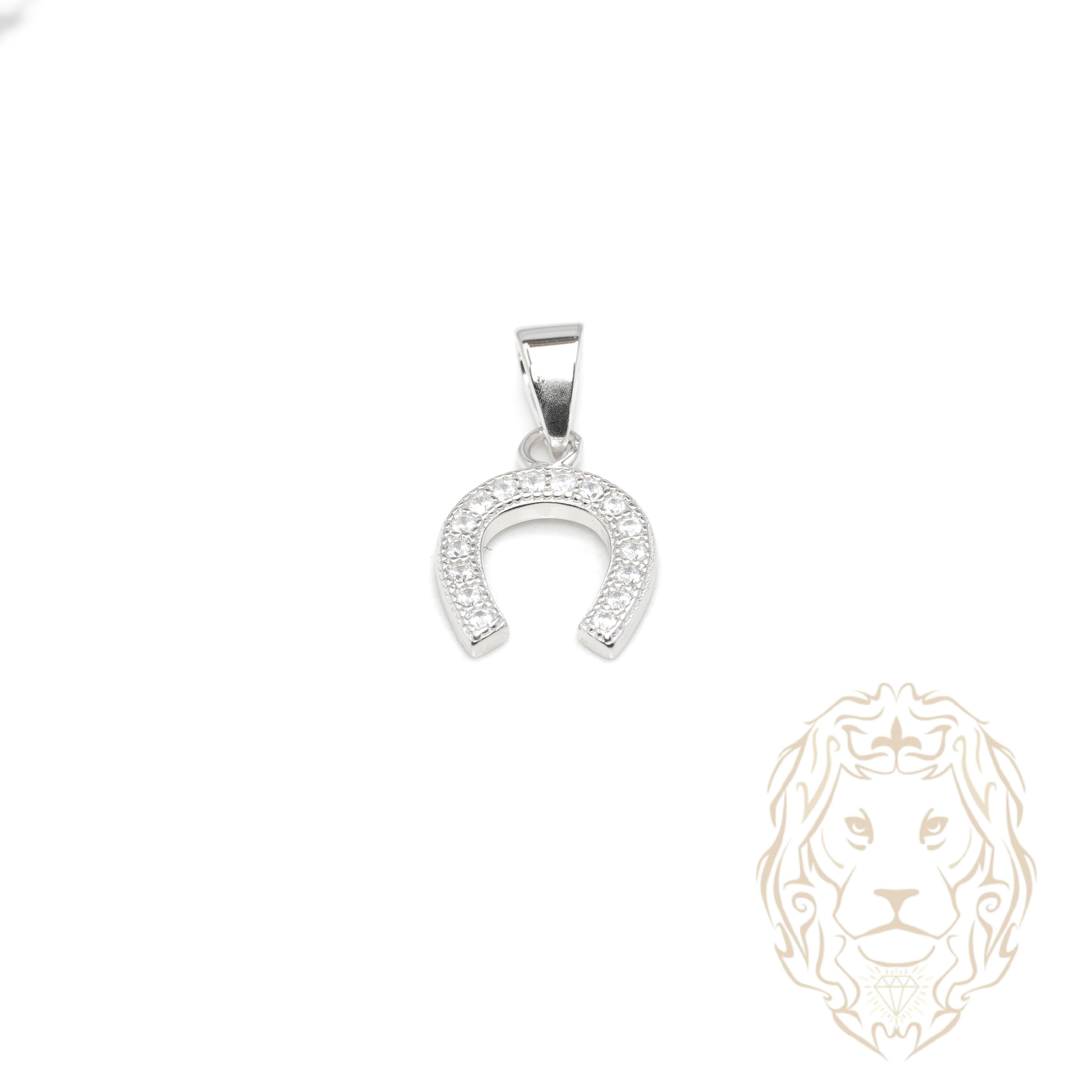 Pendentif - Argent fer de cheval pavé de cz - PES283