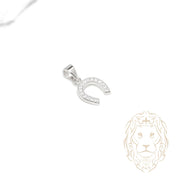 Pendentif - Argent fer de cheval pavé de cz - PES283