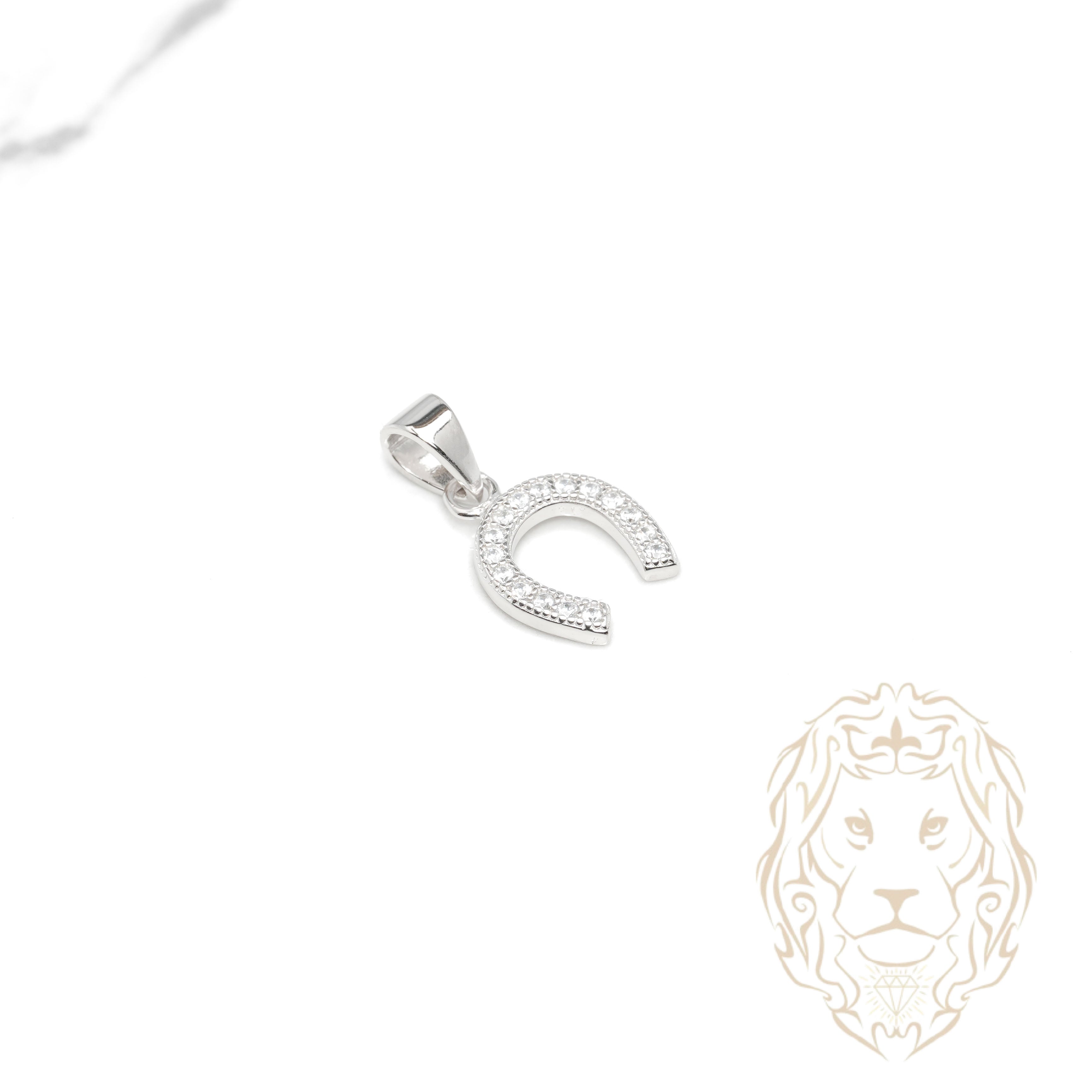 Pendentif - Argent fer de cheval pavé de cz - PES283