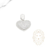 Pendentif - Argent coeur pavé de pierres cz - PES286