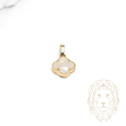 Pendentif - Or 10K jaune trèfle en nacre - PEG1232