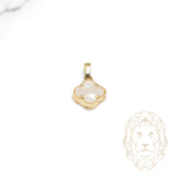Pendentif - Or 10K jaune trèfle en nacre - PEG1232