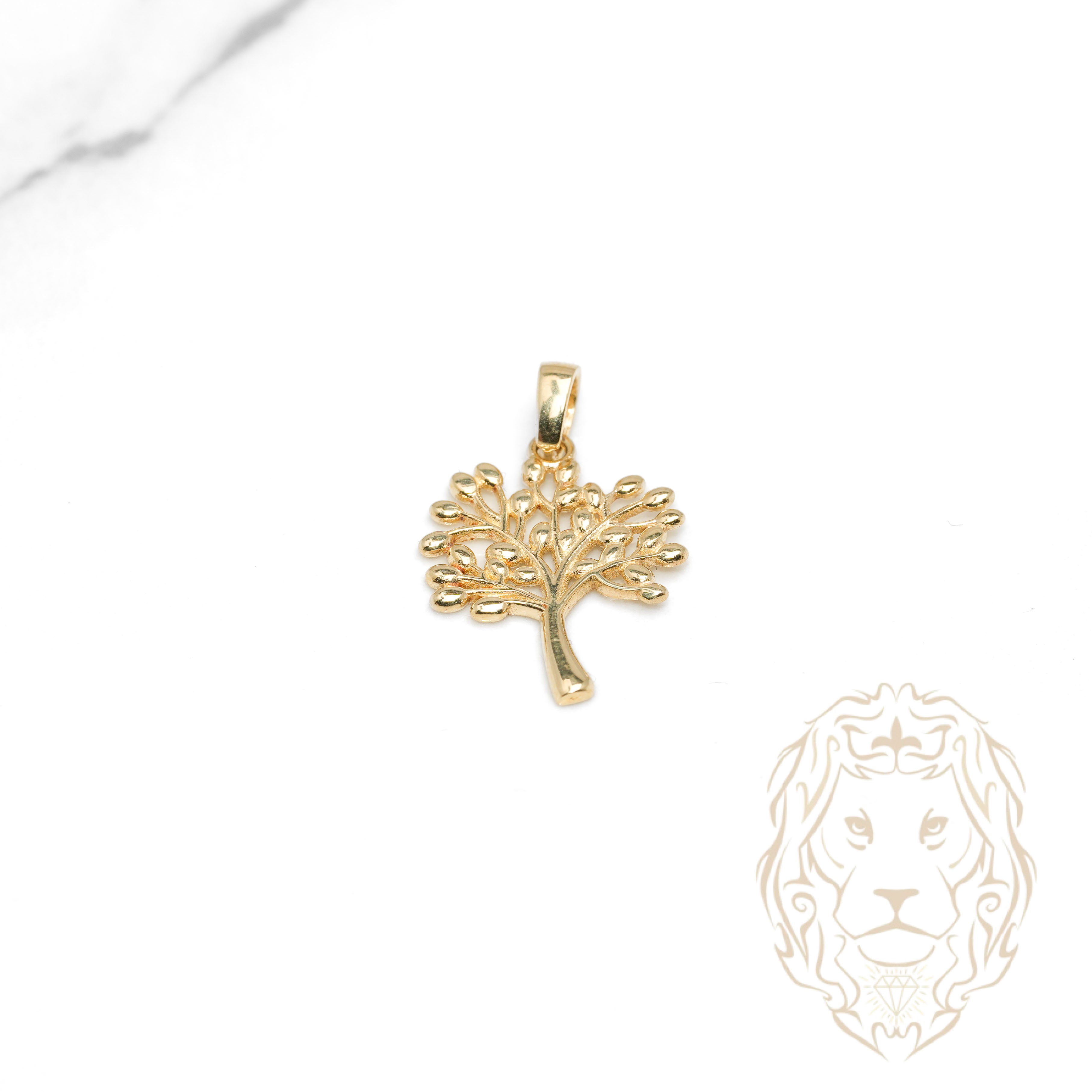 Pendentif - Or 10K jaune arbre - PEG1233