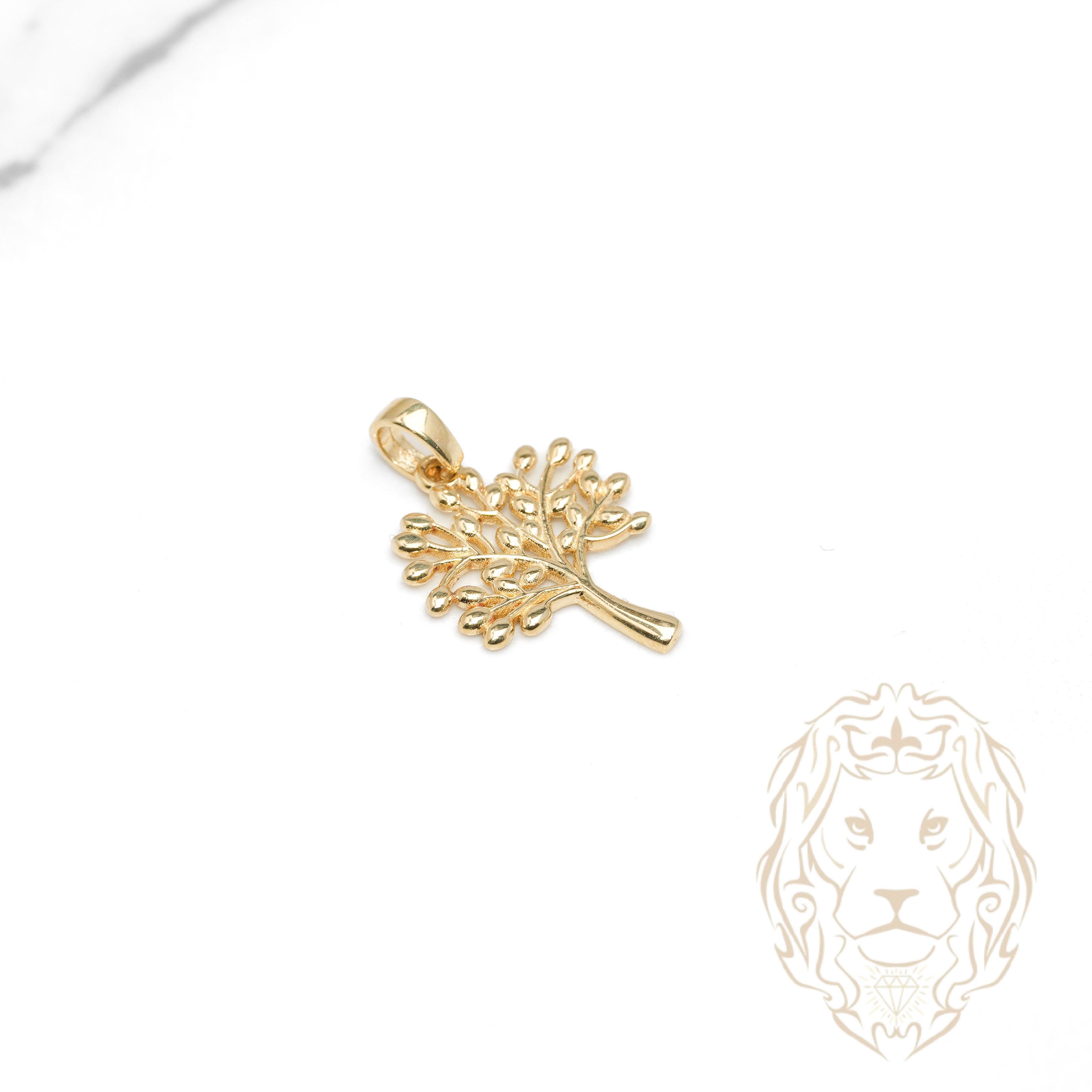 Pendentif - Or 10K jaune arbre - PEG1233