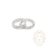 Huggies - Argent pierres cz 2mm X 10mm - BOS376