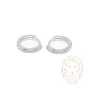 Huggies - Argent pierres cz 2mm X 10mm - BOS376