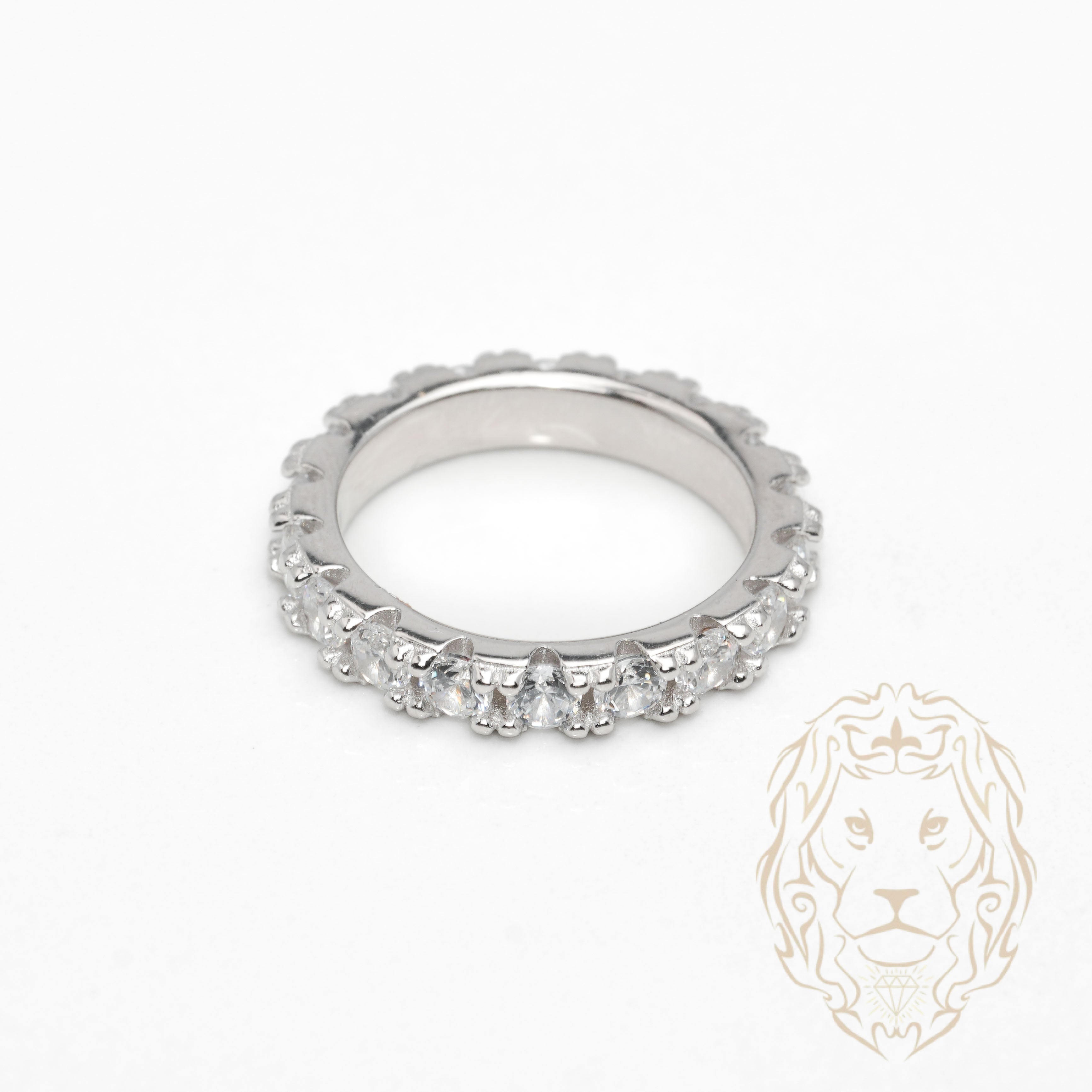 Bague - Argent éternité pierres cz rondes 3.6mm - RIS1378