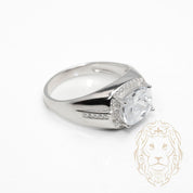 Bague - Argent pierre cz coupe coussin - RIS1385