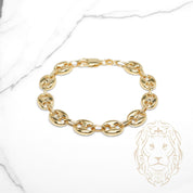 Bracelet - Or 10K jaune ancre gonflé 10mm - BRG929