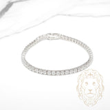 Bracelet - Argent tennis en pierre AAA coupe ronde 3.4mm - BRS590