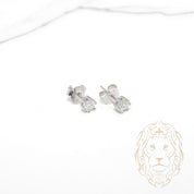 Studs - Argent pierre AAA coupe ronde 0.60TCW / 4mm - BOS385