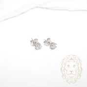 Studs - Argent pierre AAA coupe ronde 1.00TCW / 5mm - BOS386