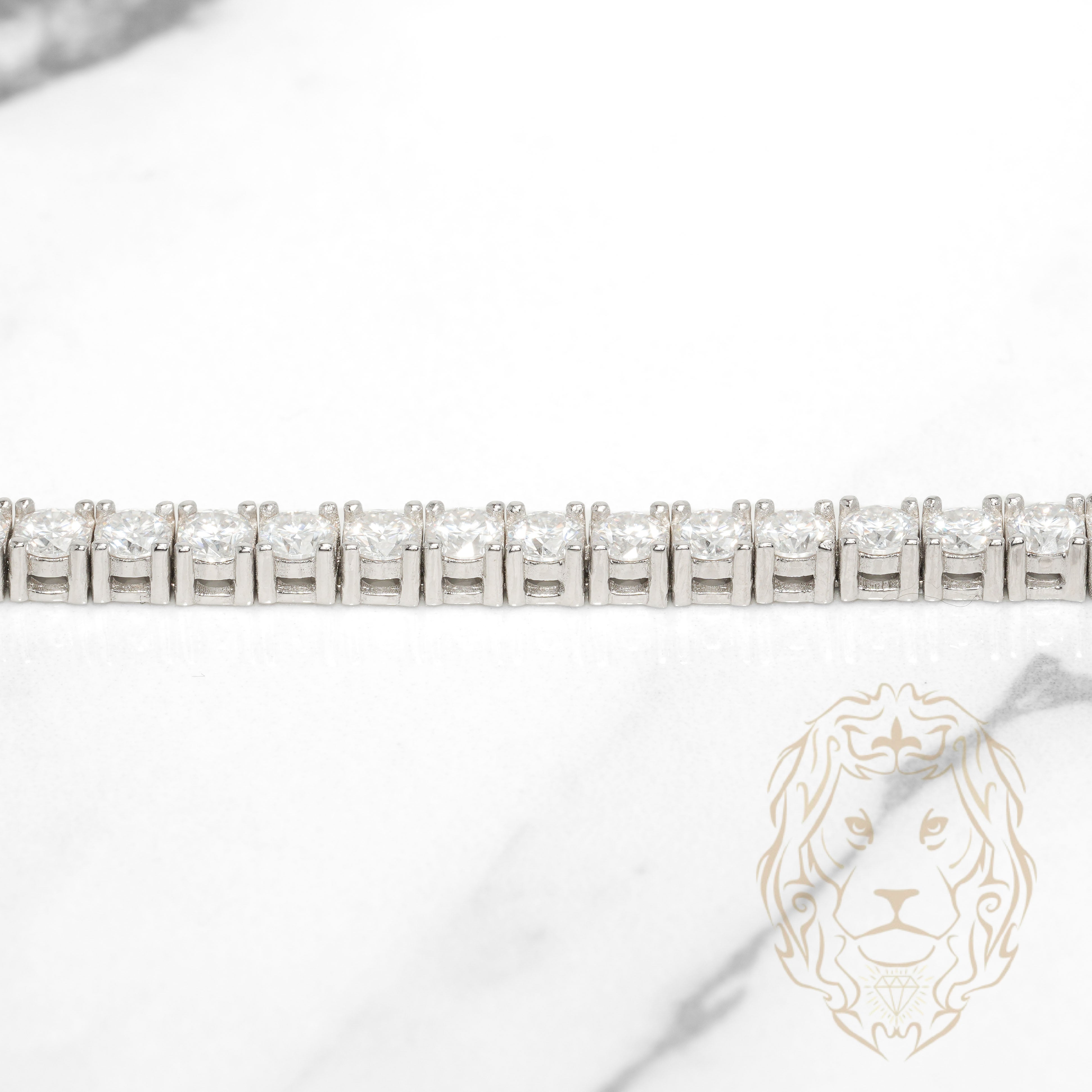 Bracelet - Argent tennis en pierre AAA coupe ronde 3.4mm - BRS590
